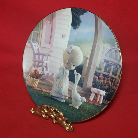 Precious Moments Decorative Plate Make A Joyful Noise Hamilton Collection 1993 - Picture 11 of 12